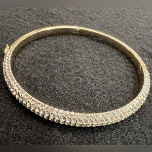 Dazzling Gold Tone and Silver Tone Crystal Bracelet DKNY